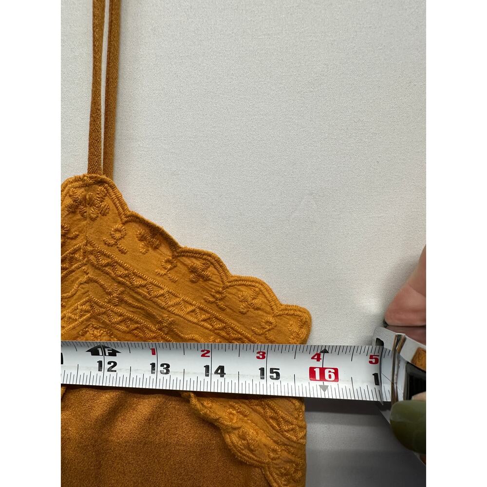 Daytrip Y2K Orange Tank Top Embellished S Rayon Super Soft - Picture 4 of 8